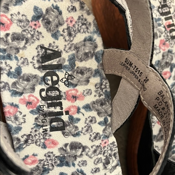 Alegria Women's Summer Leather Wedge Sandal EU 38 US 8/8.5 - Picture 4 of 10